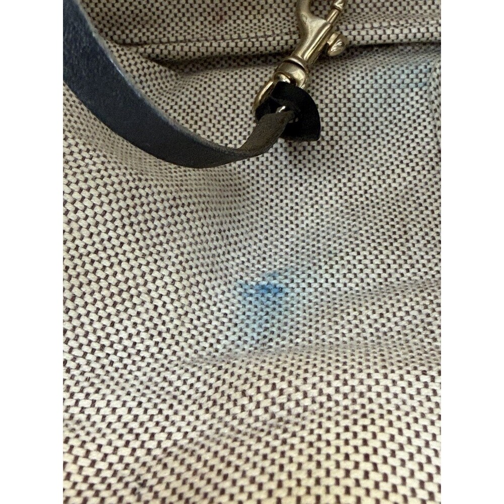 Vintage Dooney & Bourke Mini Bag Black & Gray Monogram DB Black Leather - Picture 16 of 16